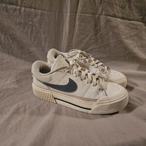 Nike Gray and White Athletic Shoes